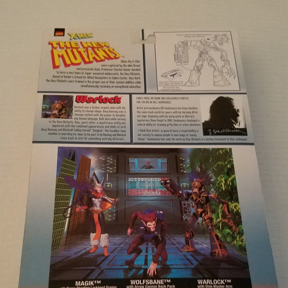 X-Men: The New Mutants - Warlock with Disk Blaster Arm (1998) - Picture 2 of 5